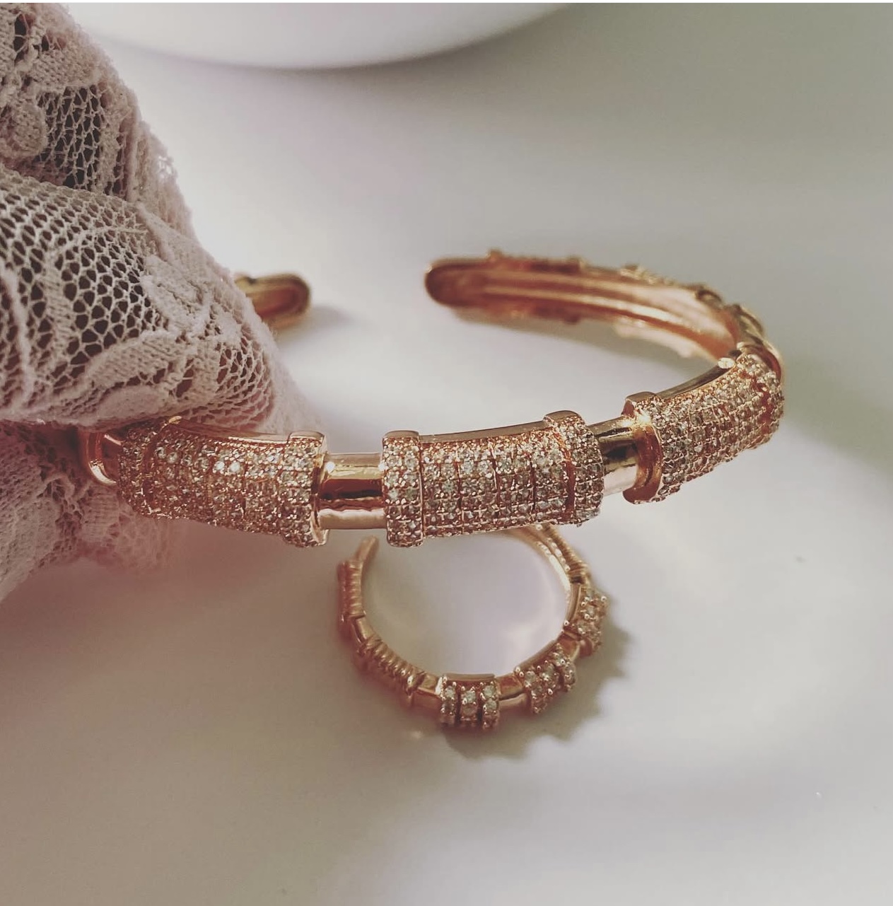 Eliza adjustable bracelet and ring